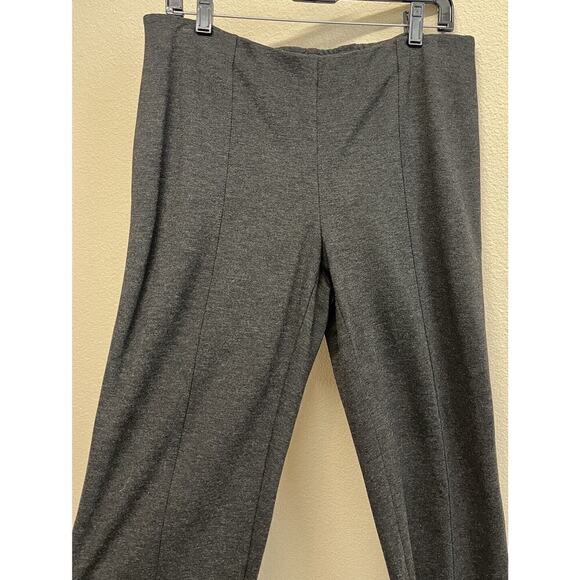 J. Jill Ponte Knit Slim Leg Pull On Pants Size M Heather Gray Charcoal - Picture 6 of 11